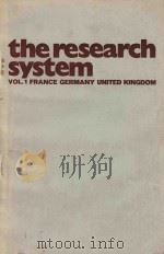 Theresearch System Volume I France Germany United Kingdom（1972 PDF版）