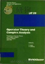 Operator theory and complex analysis Worrkshop on Operator Theory and Complex Analysis Sapporo(Japan（1992 PDF版）