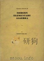 Schaum's outline of modern elementary algebra（1973 PDF版）