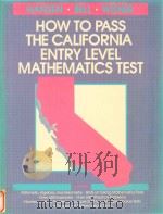 How to pass the California entry level mathematics test（1987 PDF版）