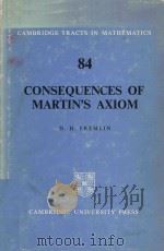 Consequences of Martin's axiom 1984 PDF电子版封面 0521250919 D.H. Fremlin