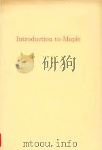 Introduction to Maple 1993 PDF电子版封面 0387976620 Andre Heck.