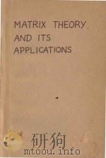 Matrix theory and its applications : selected topics（1976 PDF版）
