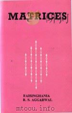 Matrices For Dregee and Honours Students of all Indian Universities and For Various Competitive Exam（1980 PDF版）