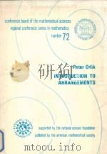Introduction to arrangements 1989 PDF电子版封面 0821807234 Peter Orlik