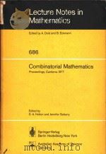 Combinatorics Volume II 1978 PDF电子版封面 3540089535 D.A.Holton; Jennifer Seberry