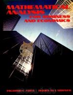 Mathematical analysis for business and economics（1981 PDF版）