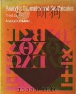 Analytic geometry and the calculus Third Edition（1974 PDF版）