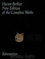 HECTOR BERLIOZ NEW EDITION OF THE COMPLETE WORKS VOLUME 16 SYMPHONIE FANTASTIQUE 1972 PDF电子版封面