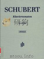 KLAVIERSONATEN BAND Ⅲ FRUHE UND UNVOLLENDETE SONATEN PIANO SONATAS VOLUME Ⅲ EARLY AND UNFINISHED SON PDF电子版封面