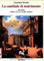 OPERA VOCAL SCORE SERIES LA CAMBIALE DI MATRIMNIO（ PDF版）