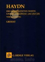 DIE SIEBEN LETZTEN WORTE UNSERES ERLOSERS AM KREUZE VOKALFASSUNG(1796)（ PDF版）