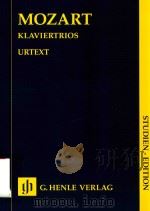 KLAVIERTRIOS STUDIEN-EDITION PDF电子版封面 W.A.MOZART ERNST HERTTRICH HAN