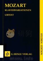 KLAVIERVARIATIONEN STUDIEN-EDITION PDF电子版封面 W.A.MOZART EWALD ZIMMERMANN WA