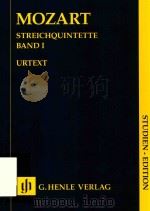 STREICHQUINTETTE BAND Ⅰ STUDIEN-EDITION PDF电子版封面 W.A.MOZART ERNST HERTTRICH WOL