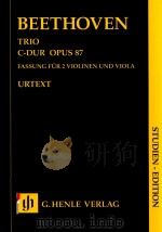 TRIO C-DUR OPUS 87 FASSUNG FUR ZWEI VIOLINEN UND VIOLA STUDIEN-EDITION（ PDF版）