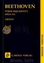 STREICHQUARTETT CIS-MOLL OPUS 131 STUDIEN-EDITION PDF电子版封面