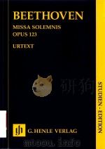 MISSA SOLEMNIS OPUS 123 STUDIEN-EDITION PDF电子版封面