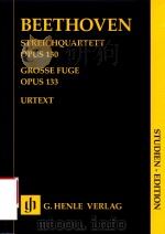 STREICHQUARTETT B-DUR OPUS 130 GROSSE FUGE OPUS 133 STUDIEN-EDITION（ PDF版）