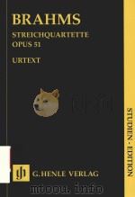 STREICHQUARTETTE OPUS 51 STUDIEN-EDITION（ PDF版）