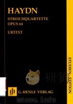 STREICHQUARTETTE HEFT Ⅷ ZWEITE TOST-QUARTETTE OPUS 64 STUDIEN-EDITION PDF电子版封面