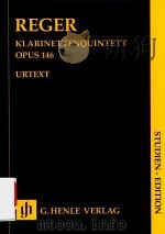 KLARINETTENQUINTETT A-DUR OPUS 146 STUDIEN-EDITION（ PDF版）