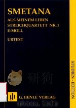 AUS MEINEM LEBEN STREICHQUARTETT NR.1 E-MOLL STUDIEN-EDITION（ PDF版）