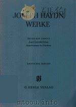 JOSEPH HAYDN WERKE REIHE XXV BAND 2 LA CANTERINA INTERMEZZO IN MUSICA 1766 KRITISCHER BERICHT（1961 PDF版）