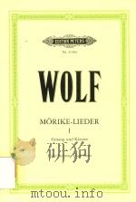 MORIKE-LIEDER FUR GESAND AND KLAVIER/FOR VOICE AND PIANO BAND VolUME I AUSGABE FUR HOHE STIMME EDITI PDF电子版封面 HUGO WOLF