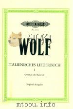 ITALIENISCHES LIEDERBUCH NACH PAUL HEYSE FUR EINE SINGSTIMME UND KLAVIER ENGLISCHE UBERSETZUNG VON L PDF电子版封面 HUGO WOLF