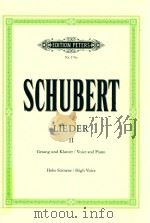 LIEDER FUR EINE SINGSTIMME MIT KLAVIERBEGLEITUNG FOR SOLO VOICE AND PIANO BAND VolUME II AUSGABE FUR PDF电子版封面