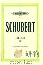 LIEDER FUR EINE SINGSTIMME MIT KLAVIERBEGLEITUNG FOR SOLO VOICE AND PIANO BAND VolUME Ⅲ AUSGABE FUR（ PDF版）