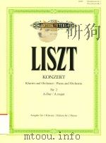 KONZERT KLAVIER UND ORCHESTER/PIANO AND ORCHESTRA NR.2 A-DUR/A MAJOR AUSGABE FUR 2 KLAVIERE/EDITION PDF电子版封面