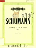ABEGG-VARIATIONES FUR KLAVIER/FOR PIANO PDF电子版封面