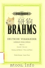 DEUTSCHE VOLKSLIEDER FUR EINE SINGSTRMME MIT KLAVIERBEGLEITUNG（ PDF版）