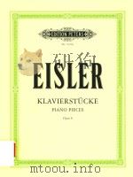 KLAVIERSTUCKE PIANO PIECES OPUS 8（ PDF版）