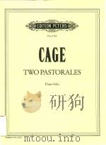 TWO PASTORALES PIANO SOLO（ PDF版）