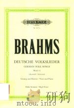 DEUTSCHE VOLKSLIEDER FUR EINE SINGSTIMME MIT KLAVIERBEGLEITUNG FOR SOLO VOICE AND PIANO WOO 33（ PDF版）