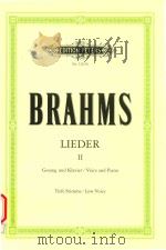 LIEDER FUR EINE SINGSTIMME MIT KLAVIERBEGLEITUNG FOR SOLO VOICE AND PIANO BAND VolUME Ⅱ GESANG UND K（ PDF版）