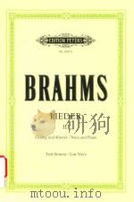 LIEDER FUR EINE SINGSTIMME MIT KLAVIERBEGLEITUNG FOR SOLO VOICE AND PIANO BAND VolUME Ⅲ GESANG UND K（ PDF版）