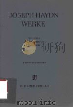 JOSEPH HAYDN WERKE REIHE XXX MEHRSTIMMIGE GESANGE KRITISCHER BERICHT（1986 PDF版）