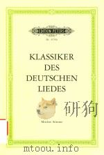 EINE AUSSWAHL VON HUNDERT MEISTERLIEDERN DES 17.-19.JAHRHUNDERTS PDF电子版封面