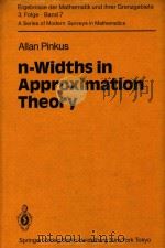 N-widths in approximation theory（1985 PDF版）