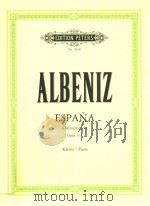 ESPANA SECHS ALBUMSTUCKE FUR KLAVIER OPUS 165（ PDF版）