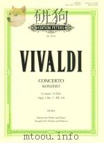 CONCERTO KONZERT G MAJOR/G-GIR OP.3/RV 310（ PDF版）
