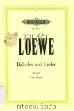 BALLADEN UND LIEDER FUR EINE SINGSTIMME UND KLAVIER BAND Ⅱ TIEFE STIMME（ PDF版）
