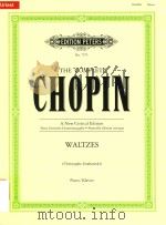 WALTZES URTEXT PDF电子版封面 FREDERIC CHOPIN JOHN RINK JIM