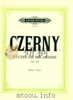 ETUDES DE MECANISME VORSCHULE ZUR SCHULE DER GELAUFIGKEIT PREPARATION FOR THE SCHOOL OF VELOCITY FUR（ PDF版）