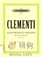 AUSGEWAHLTE SONATEN SELECTED SONATAS FUR KLAVIER/FOR PIANO BAND VolUME Ⅲ（ PDF版）