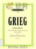 CONCERTO FOR PIANO AND ORCHESTRA/FUR KLAVIER UND ORCHESTER A MINOR/A-MOLL OP.16（ PDF版）